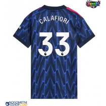 Ženski Nogometni dresi Arsenal Riccardo Calafiori #33 Gostujoči 2025-26 Kratek Rokav